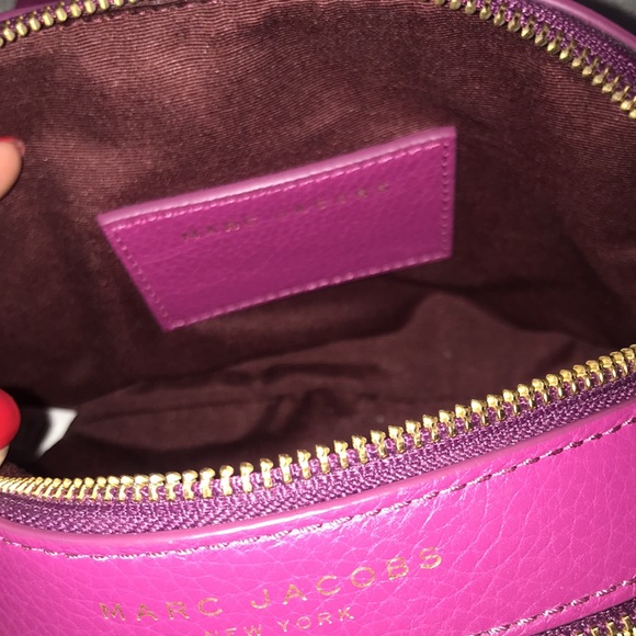 NWOT Marc Jacobs Dark Magenta Leather Bag - Picture 6 of 9